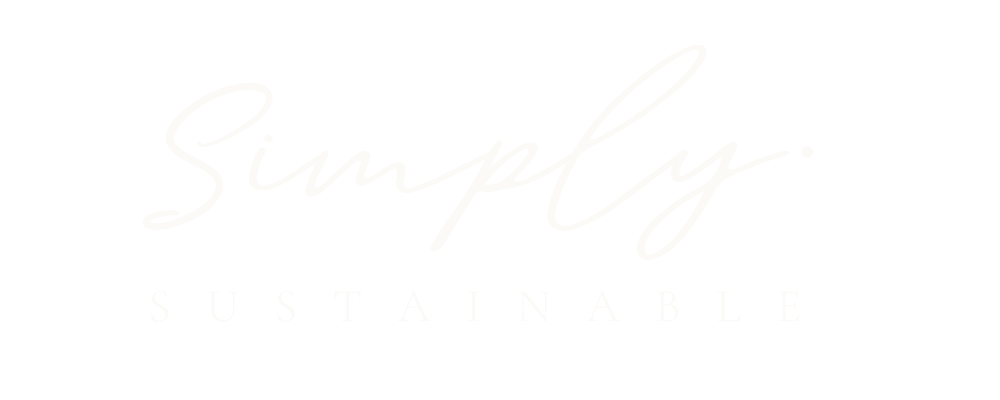 Simply Sustainable Logo - White